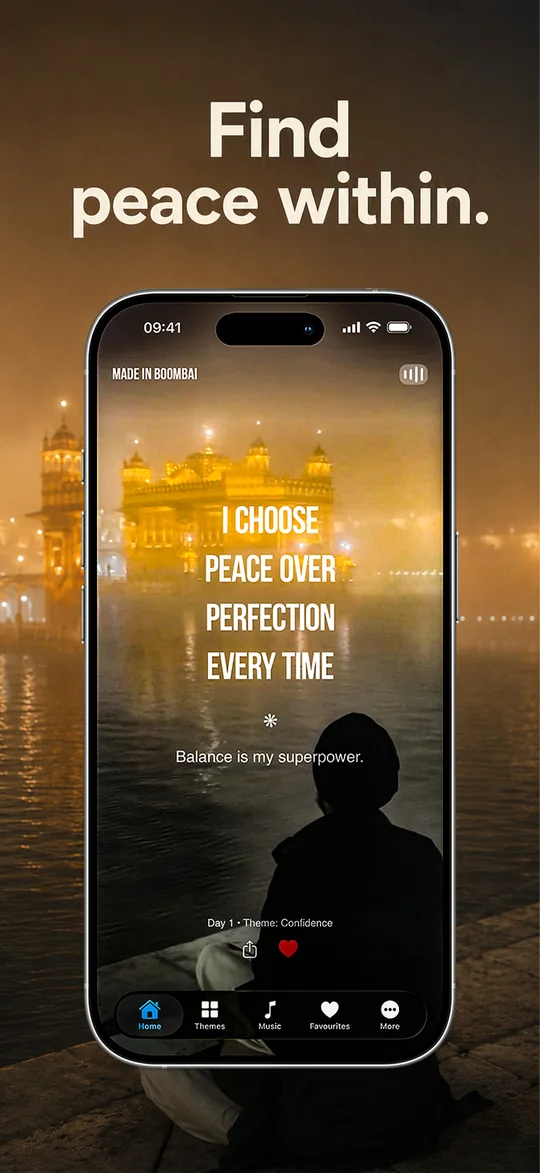 Find peace within
