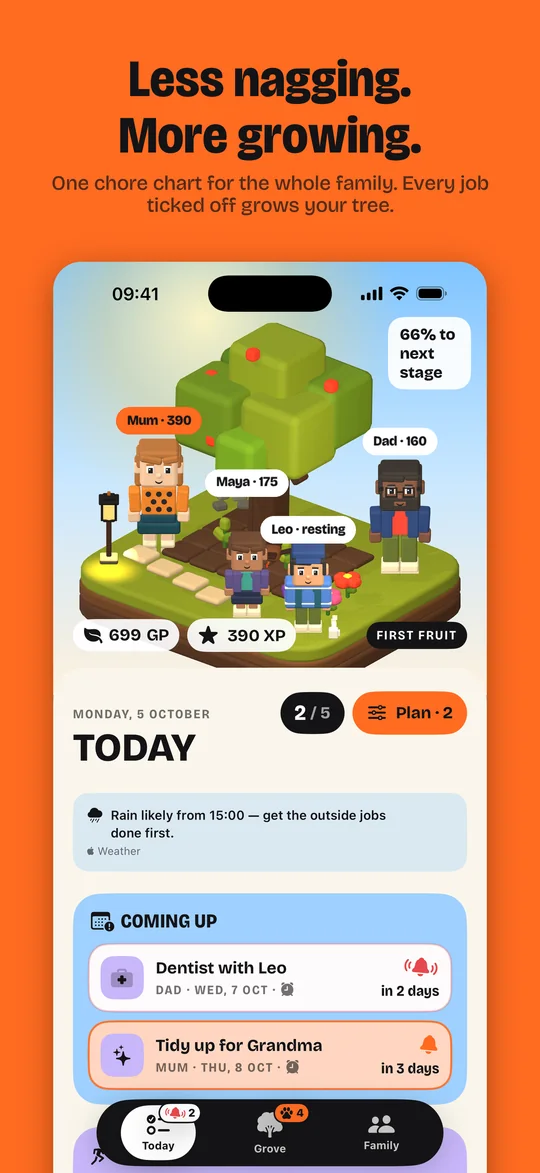 Today: one chore chart for the whole family