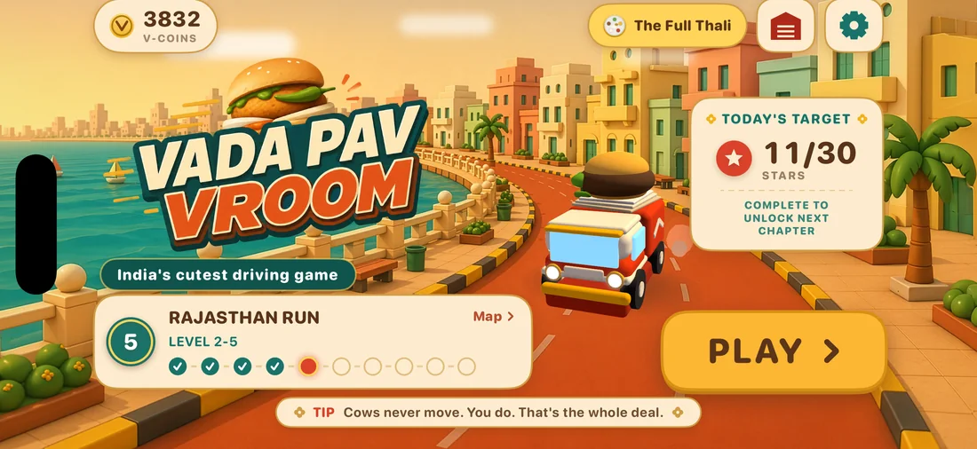 Vada Pav Vroom: Pay once, own everything